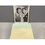 Autographs x2 Dean Martin and Jerry Lewis
