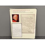 British statesman William Gladstone letter dated 25th December 1865 written in his hand and signed