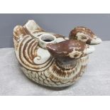 Vintage Chinese ceramic conjoined ducks water dropper