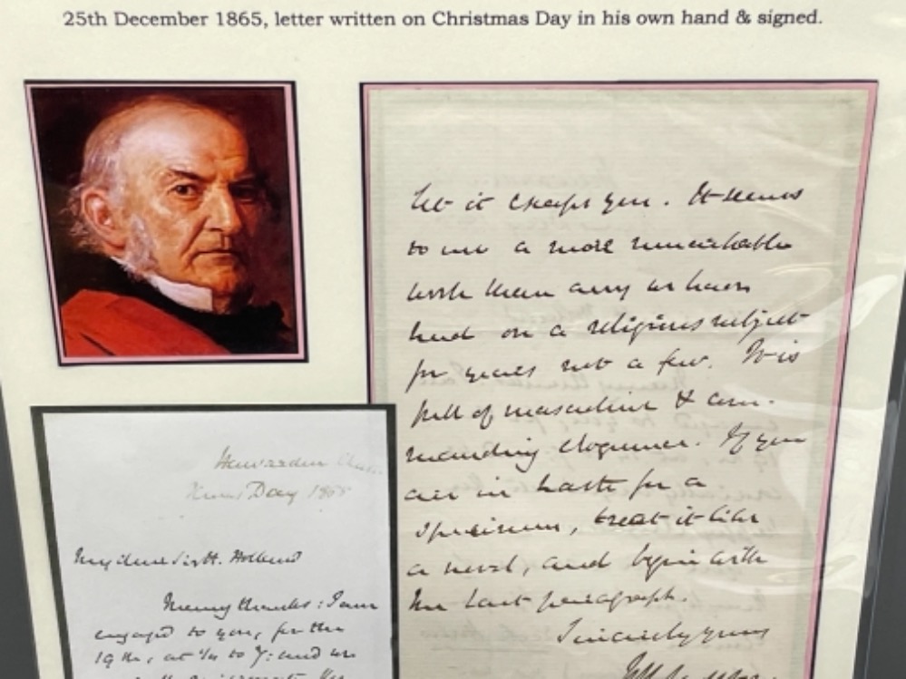 British statesman William Gladstone letter dated 25th December 1865 written in his hand and signed - Image 3 of 3