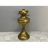 Brass oil lamp. Missing glass