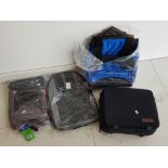 Hiking bag plus 2 backpacks. All brand new also includes Toshiba laptop bag