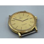 Gents Omega gold plated constellation watch no straps but working