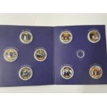 The platinum wedding anniversary photographic coin collection of queen Elizabeth and prince