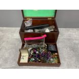 Nice jewellery box with contents