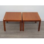 Pair of Danish Teak lamp tables 51x54cm H39cm