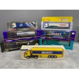 7 x boxed HGV cargo vehicles including Weetabix Cadbury’s and others