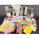 Autographs popular music signed Dolly Parton, The Beverley sisters, Elaine page and many more (35)