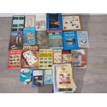 Box lot of books about fishing tactics and everything u need to know about flies