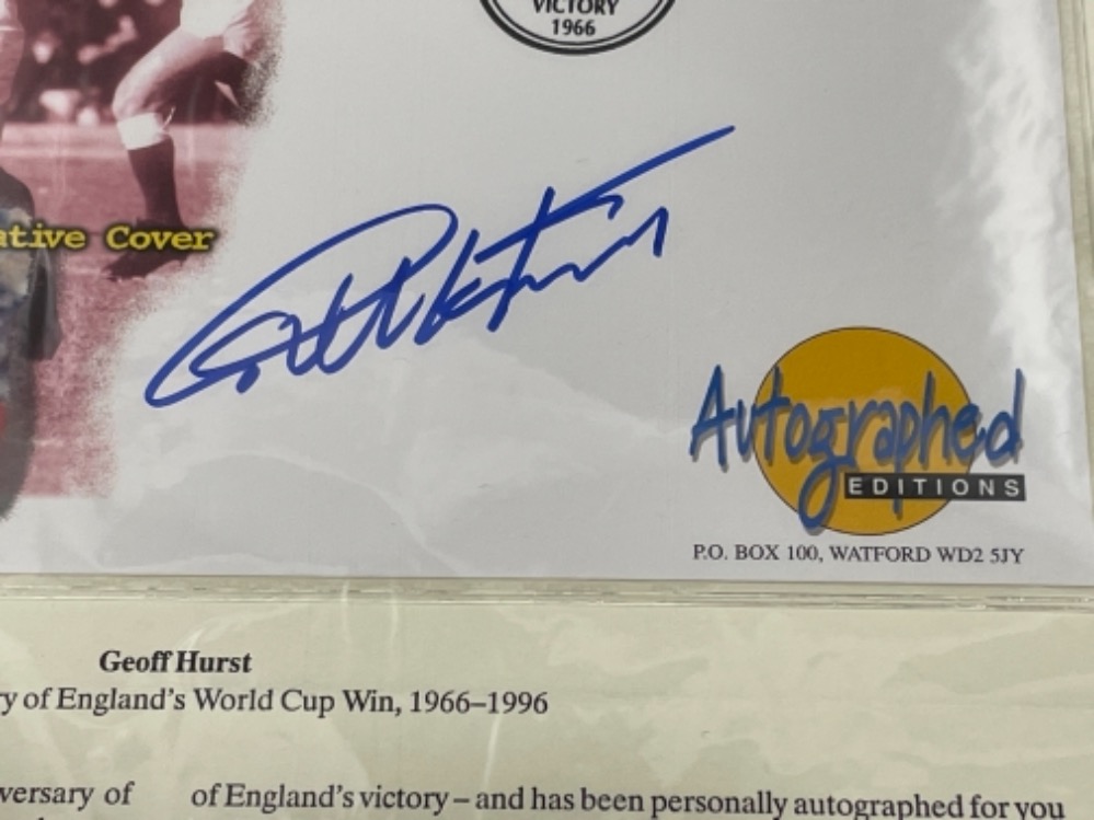 Football 1966 World Cup commemorative cover signed by Geoff hurst - Image 2 of 2