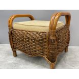 Cane foot stool