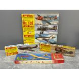 Keil Kraft flying model aeroplanes including spitfire and fairey gannet all boxed