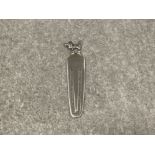 Silver 925 dog book marker