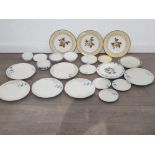 A lot of glassware including pyrex dishes and plates along with royal doulton ,Johnson bro and