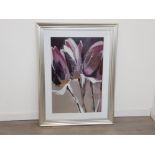 Large framed print 122x90cm titled Aubergine Splendour 2009