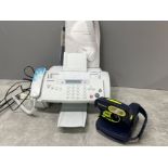 Samsung inkjet telephone fax machine and Polaroid 600 camera