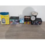 MISCELLANEOUS boxed items to include,iron ,electric heater,spiralizer slicer,extractible clothes