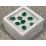 2.78cts oval cut Emeralds