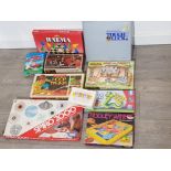 10 vintage games all boxed and in excellent condition includes Waddingtons hoop tennis, tough luck