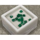 2.72cts square cut Emeralds