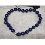 Lapis Lazuli large beads necklace