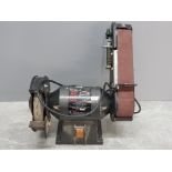 2 in 1 Performance Power 150mm bench grinder and 50mm sander, NTG6L-4