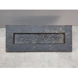 Cast metal letter box