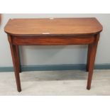 Late Victorian mahogany hall table.converted from turnover top tea table in good clean condition.