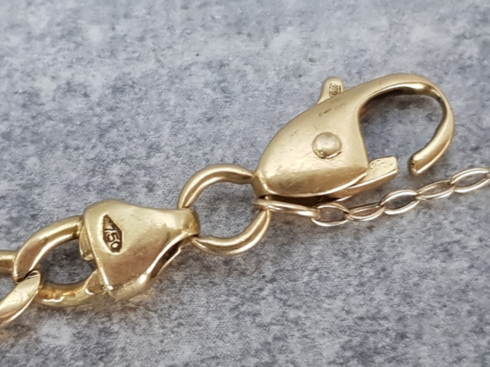 18ct yelow gold bracelet, 11.6g - Image 2 of 2