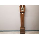 Grandmother clock-tempus fugit. In mahogany. Made by elliot of London with key present