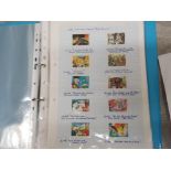 Album of mixed stamps mainly novelty such as 1993 greeting stamps gift giving and 1992 protection of