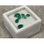 2.37cts pear cut Emeralds