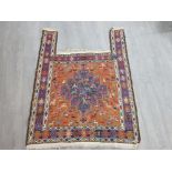 Fringed south american horse blanket 135x103cm