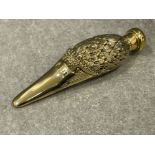 18ct gold plated Duck shaped perfume bottle