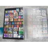 44 page Stamp album each page complete, contains mixed stamps, Queen Elizabeth,
