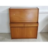 Mahogany bureau W91cm x D40.5cm x H107cm