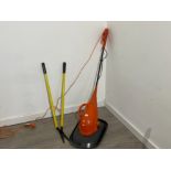Electric strimmer and set of shears