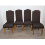 Set of 4 modern contempory dining chairs, excellent condition