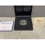 Coin 2017 Article 50 silver proof one ounce pure in case and certificate