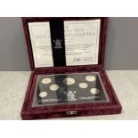 Royal mint 1996 silver anniversary silver proof set of 17 coins complete in original case with