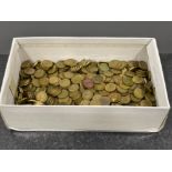 Coins brass three pennies over 700 (5kilo) 1930-1960s