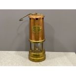 Well presented brass miners lamp.