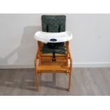 Babystart armchair and Occasional table, stackable