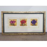 limited edition Nel Whatmore print published by Washington Green titled Anemone trio, this framed