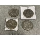 4 x £5 coins including 1993, 2 x 1996 and 1997