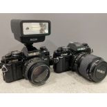 Minolta X-700 camera x2