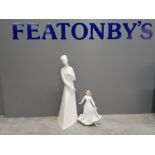 2 Royal Doulton lady figures, Sympathy and good luck from the sentiments collection