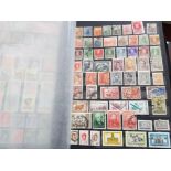 Album of stamps from around the world, 48 full pages, romania, spain, Argentina, Italy to name a few