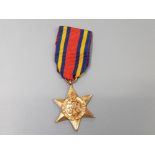 Ww2 Burma star campaign medal, awarded for service in Burma between 11th december 1941 and 2nd