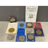 British commemorative coins including Gibraltar coinage